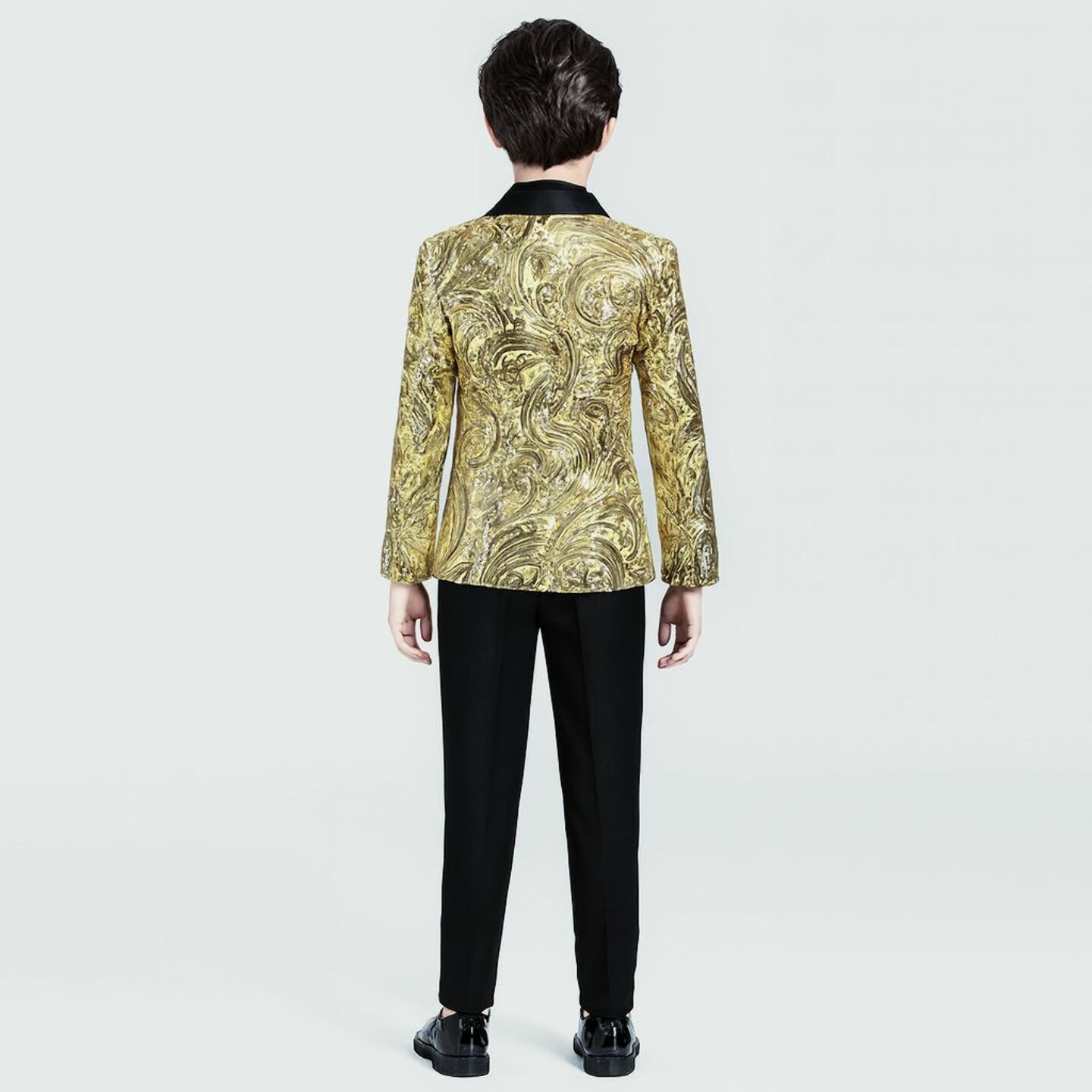Luxury Gold Sequin Boys Blazer for Performance & Party - MJ27 | Lucy's