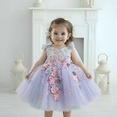 Luxury Mauve Purple Toddlers & Young Girls Birthday Party Dress - Frances II | Lucy's