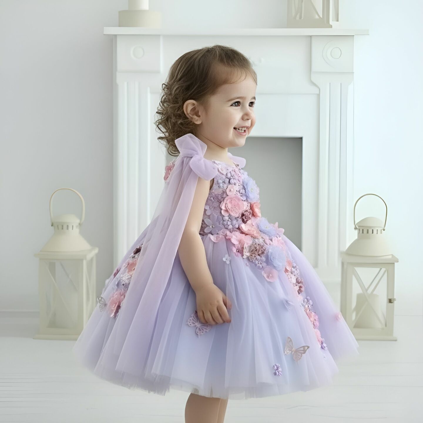 Luxury Mauve Purple Baby Birthday Party Dress - Frances II | Lucy's
