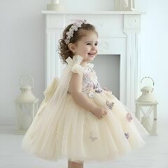 Luxury Champagne Toddlers & Young Girls Birthday Party Dress - Frances II | Lucy's