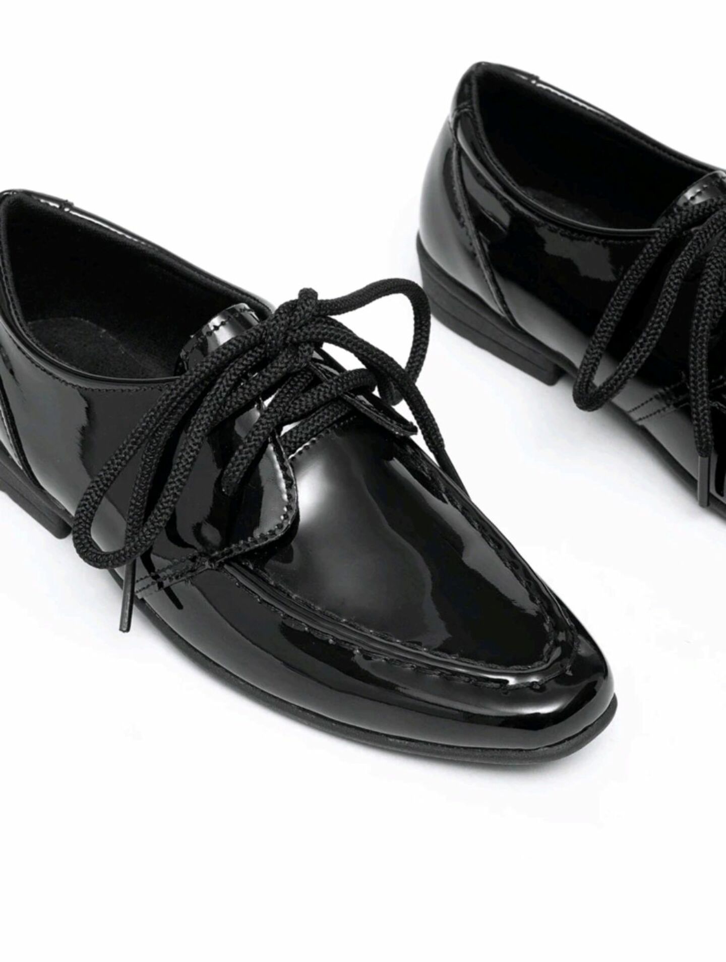 Black Patent Leather Lace-Up Formal Dress Shoes for Boys | Lucy's