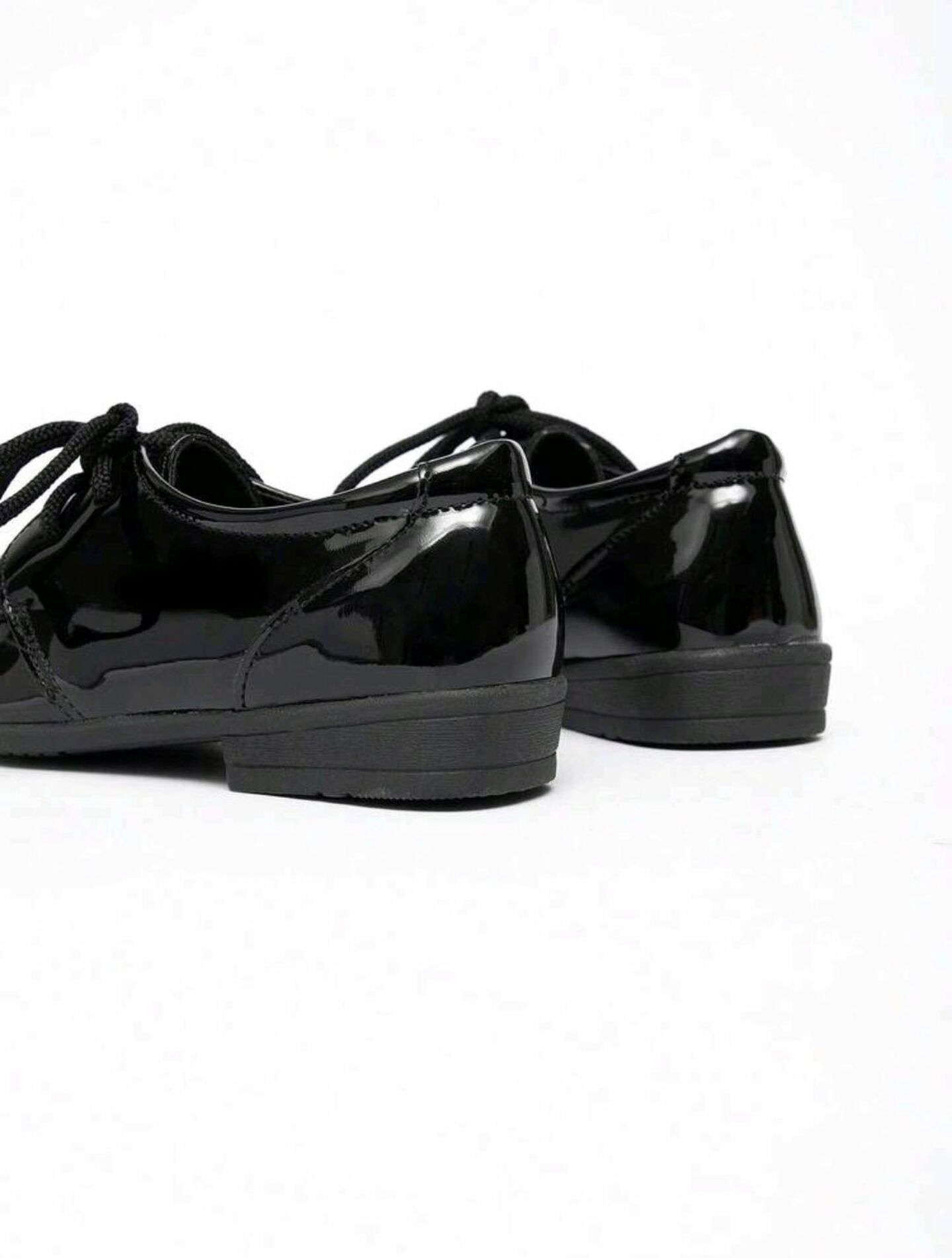 Black Patent Leather Lace-Up Formal Dress Shoes for Boys | Lucy's
