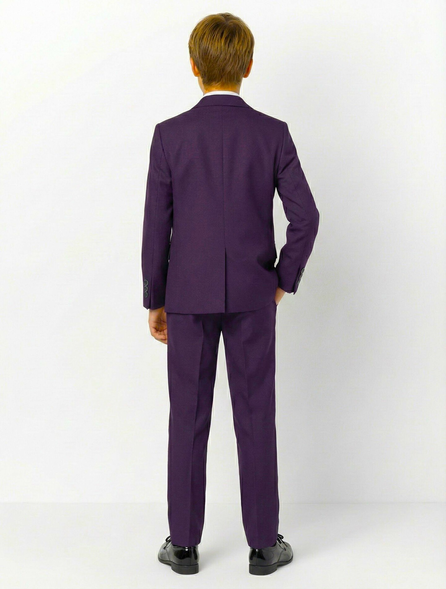 Jayden Purple Boys Formal Blazer Jacket | Lucys