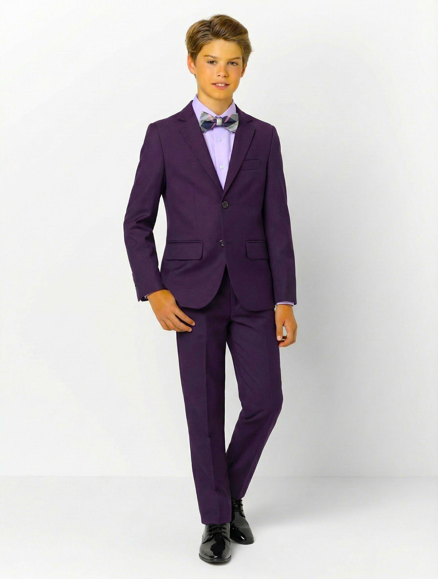 Jayden Purple Boys Formal Blazer Jacket | Lucys