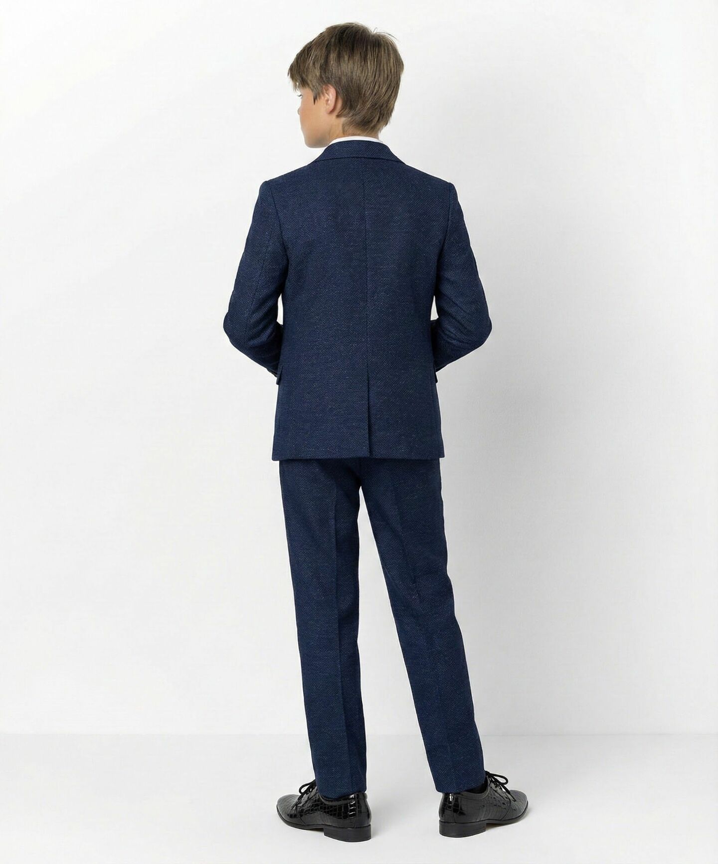 Martin Navy Blue Green Boys 3-Piece Suit – Jacket, Waistcoat & Trousers | Lucys