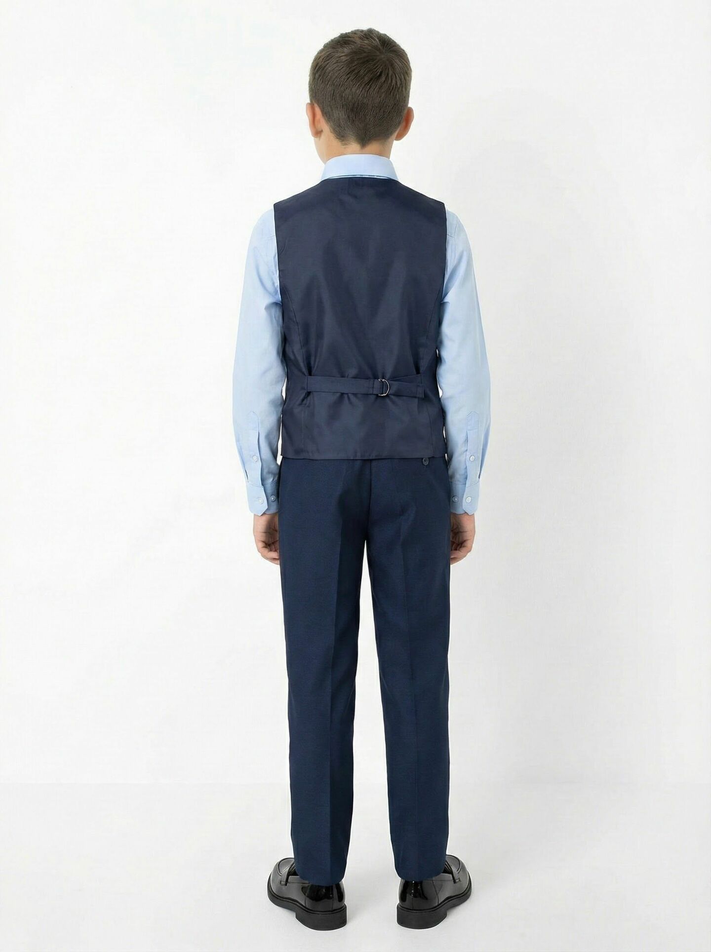 Monte Carlo Navy Boys Formal V-Neck Waistcoat | Lucys