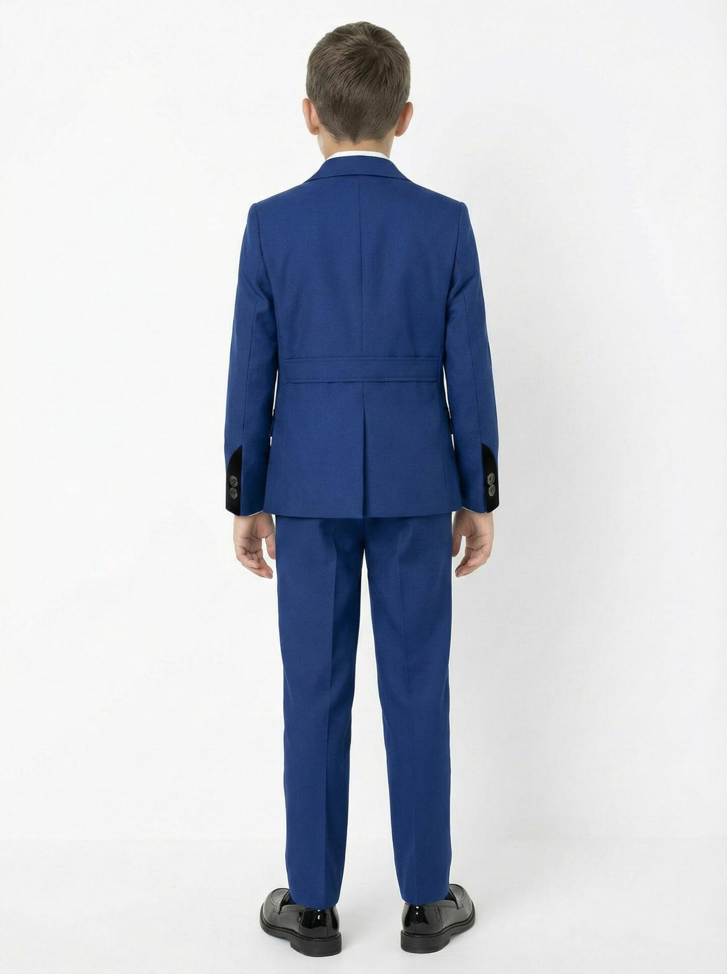 Monte Carlo Royal Blue Boys 2-Piece Suit with Black Velvet Lapels – Jacket & Trousers | Lucys