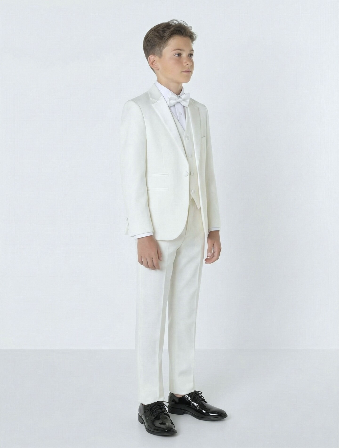 Abbott Ivory Cream Boys 3-Piece Suit – Jacket, Waistcoat & Trousers | Lucy's