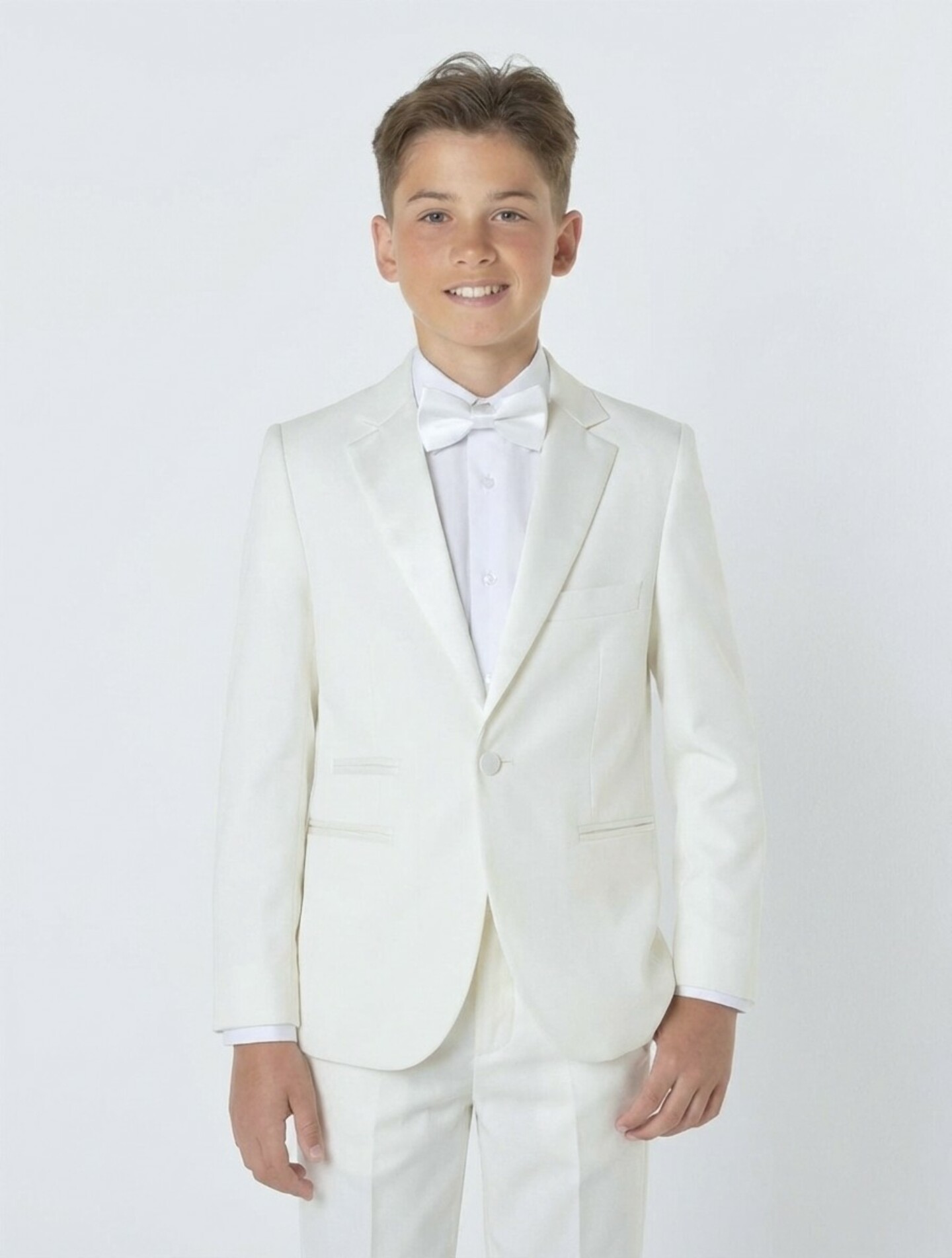Abbott Ivory Cream Boys 2-Piece Suit – Jacket & Trousers | Lucy's