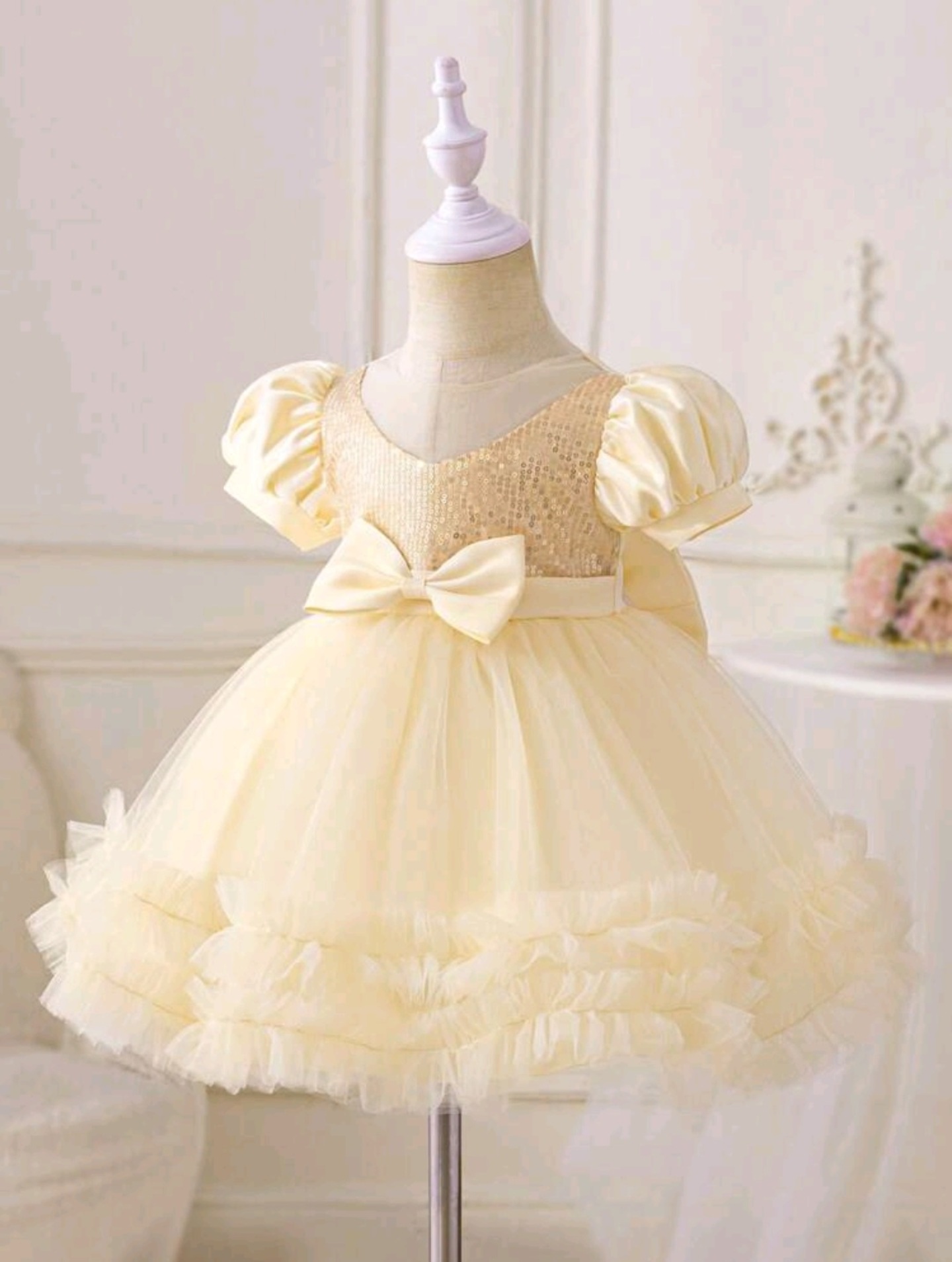 Baby Dress - JoJo (Champagne)