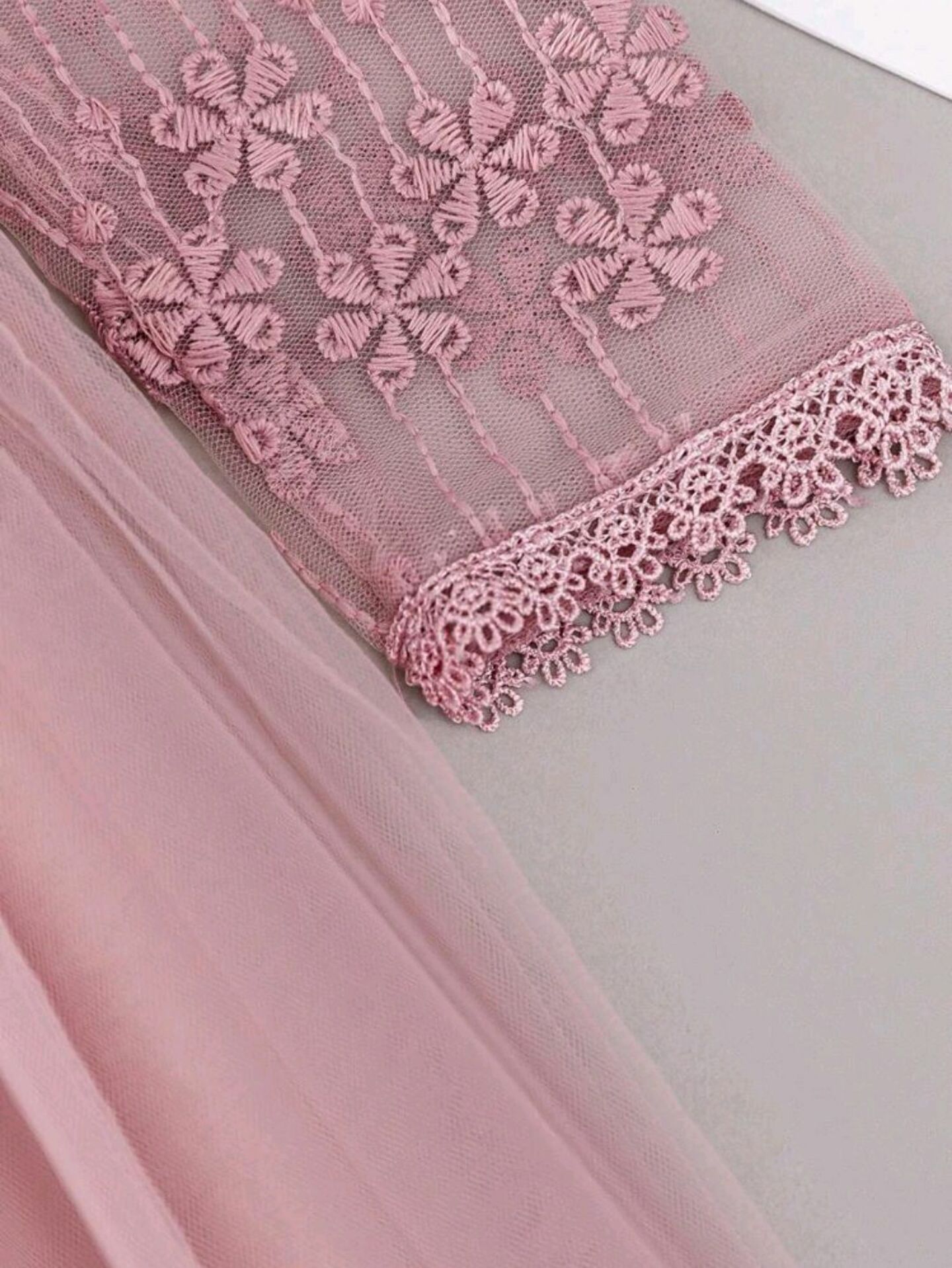 Rachel Dusty Pink Lace Long Sleeve Baby Party Dress | Lucy's