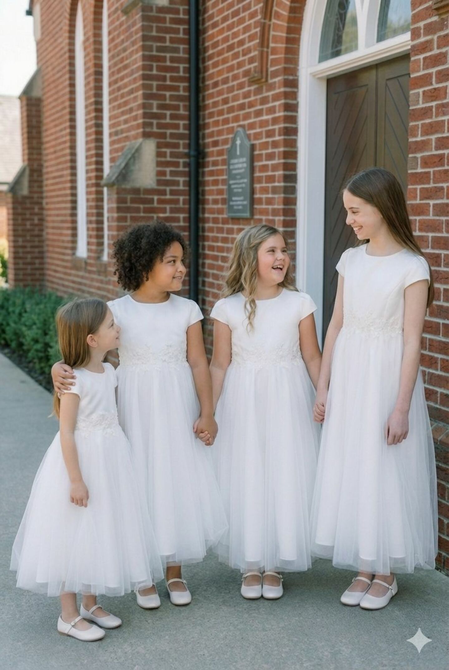 Elizabeth Pure White Satin Cap Sleeve Flower Girl Dress with Beaded Lace Waist | Lucys