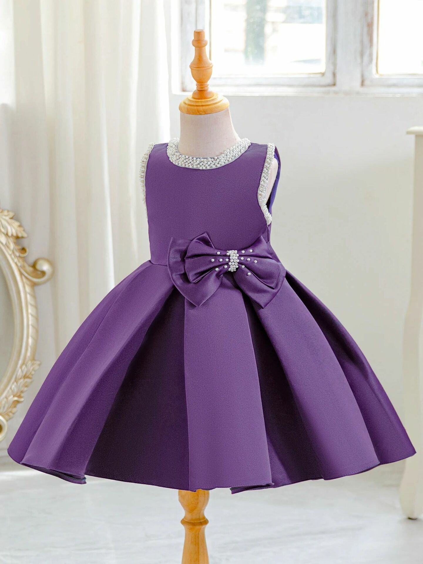 Young Girls Bridesmaid Dress - Maggie (Purple)