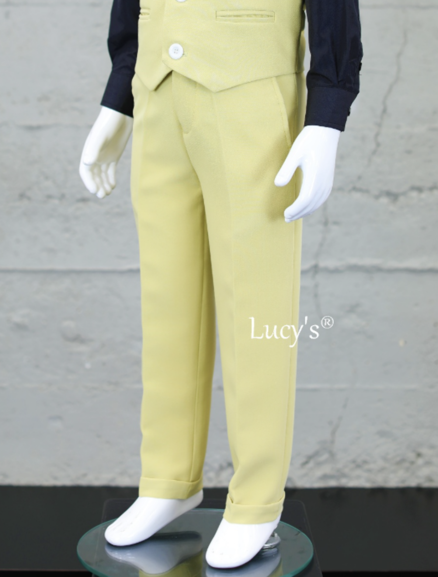 Boys Yellow Premium Trousers - Aiden