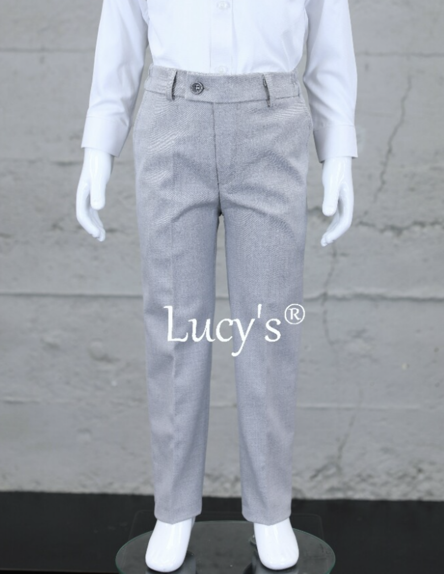 Boys Light Grey Classic Tailored Trousers - Michael
