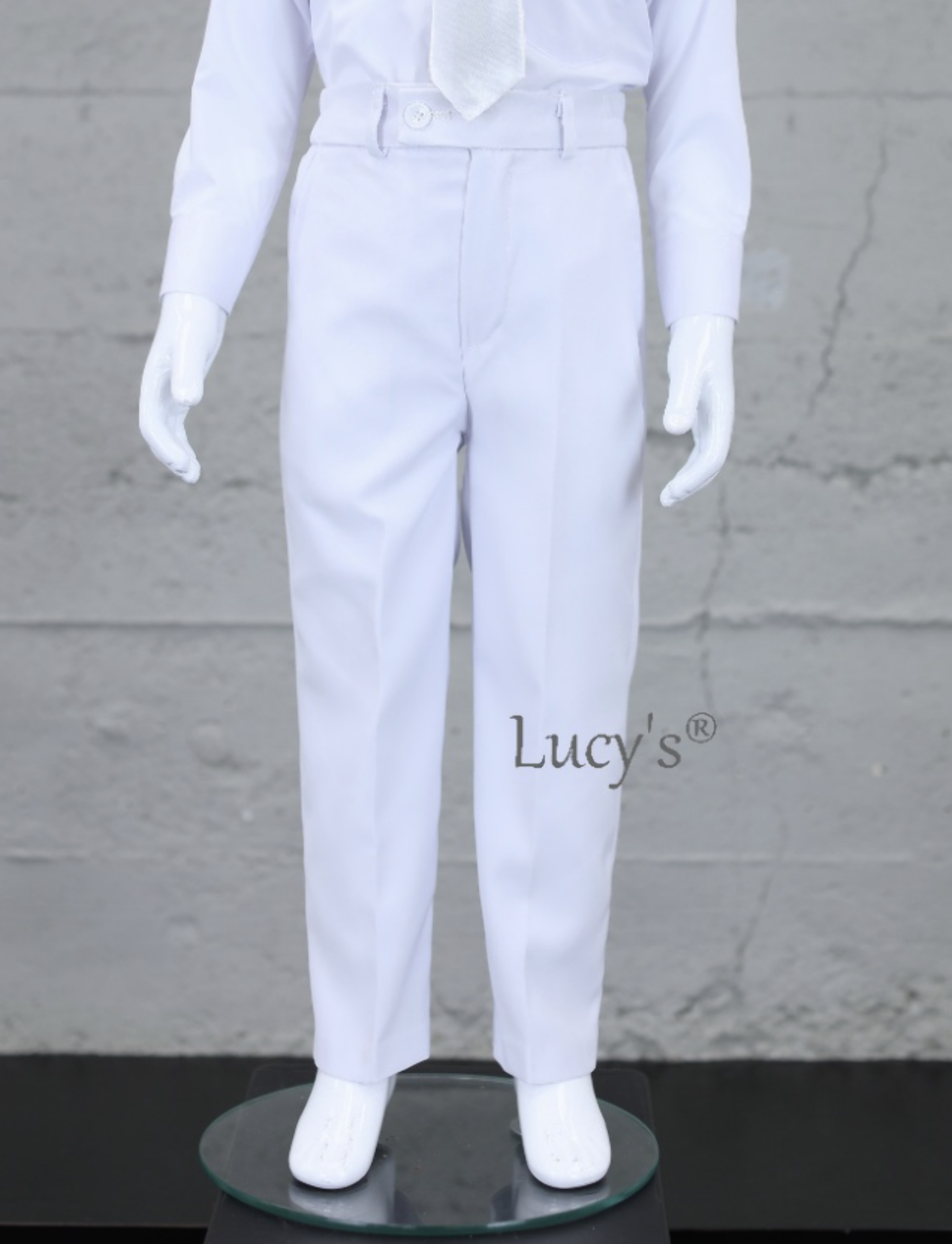 Boys White Classic Tailored Trousers - Ben