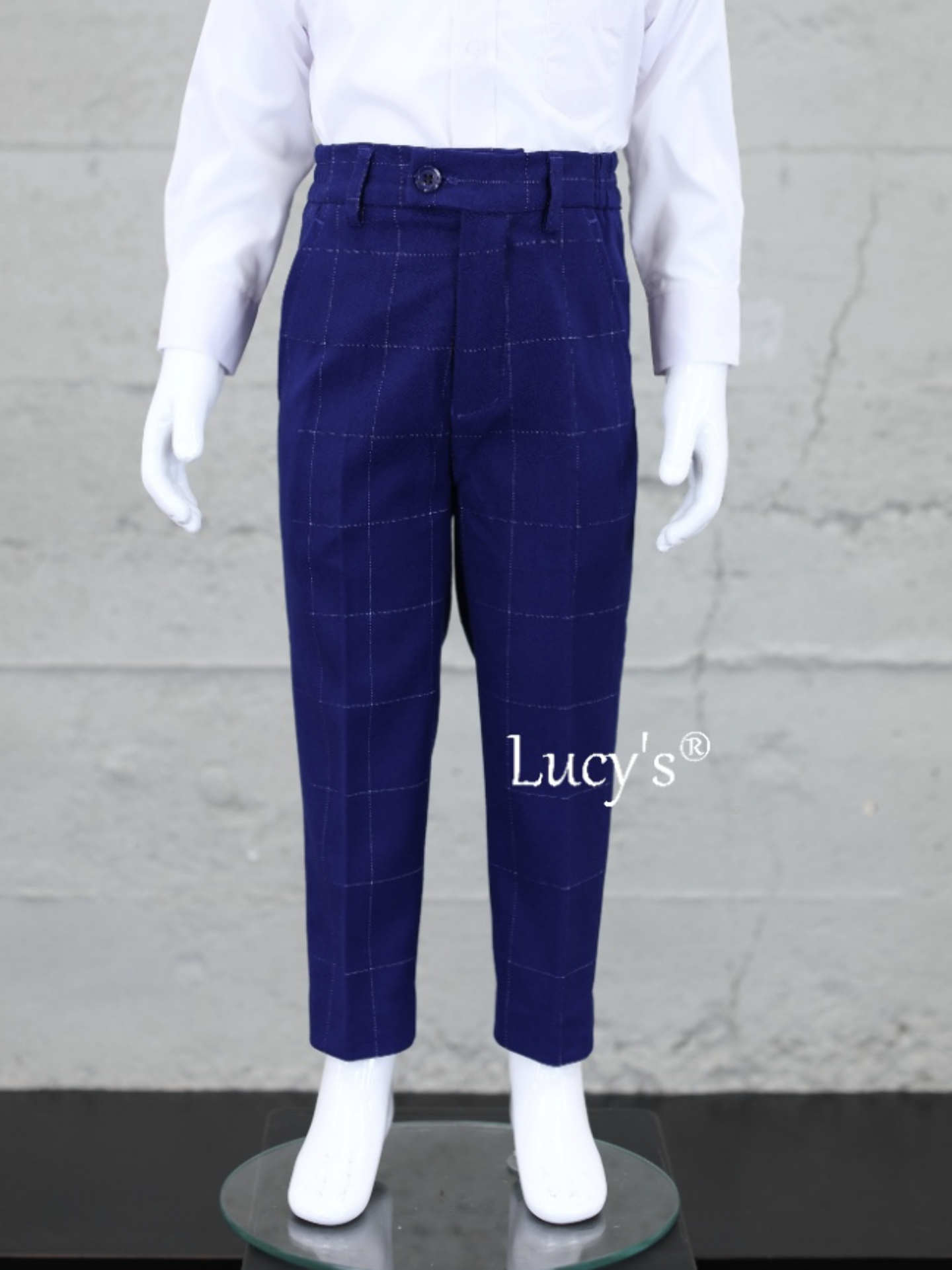 Boys Royal Blue Premium Tailored Trousers - Francisco