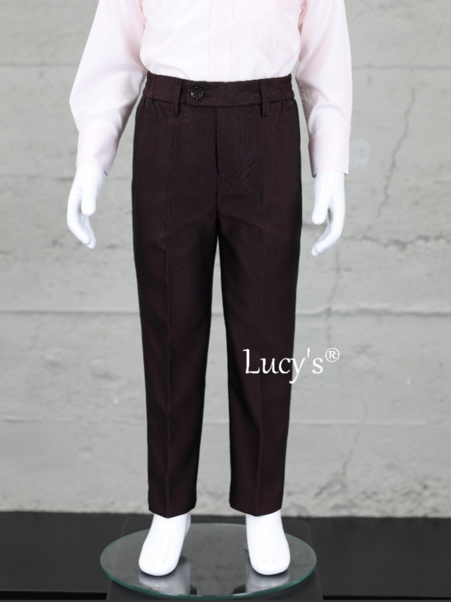 Boys Burgundy Premium Tailored Trousers - Jesse