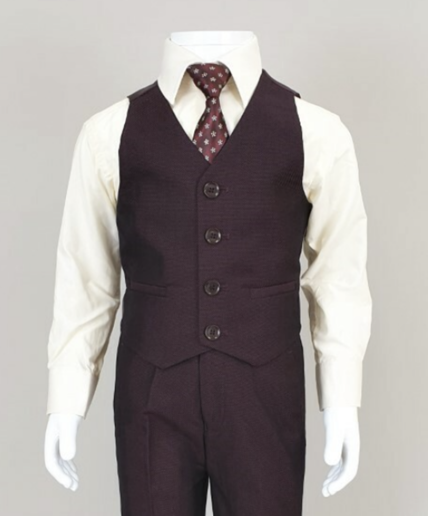 Waistcoat - Asa (Dark Maroon)