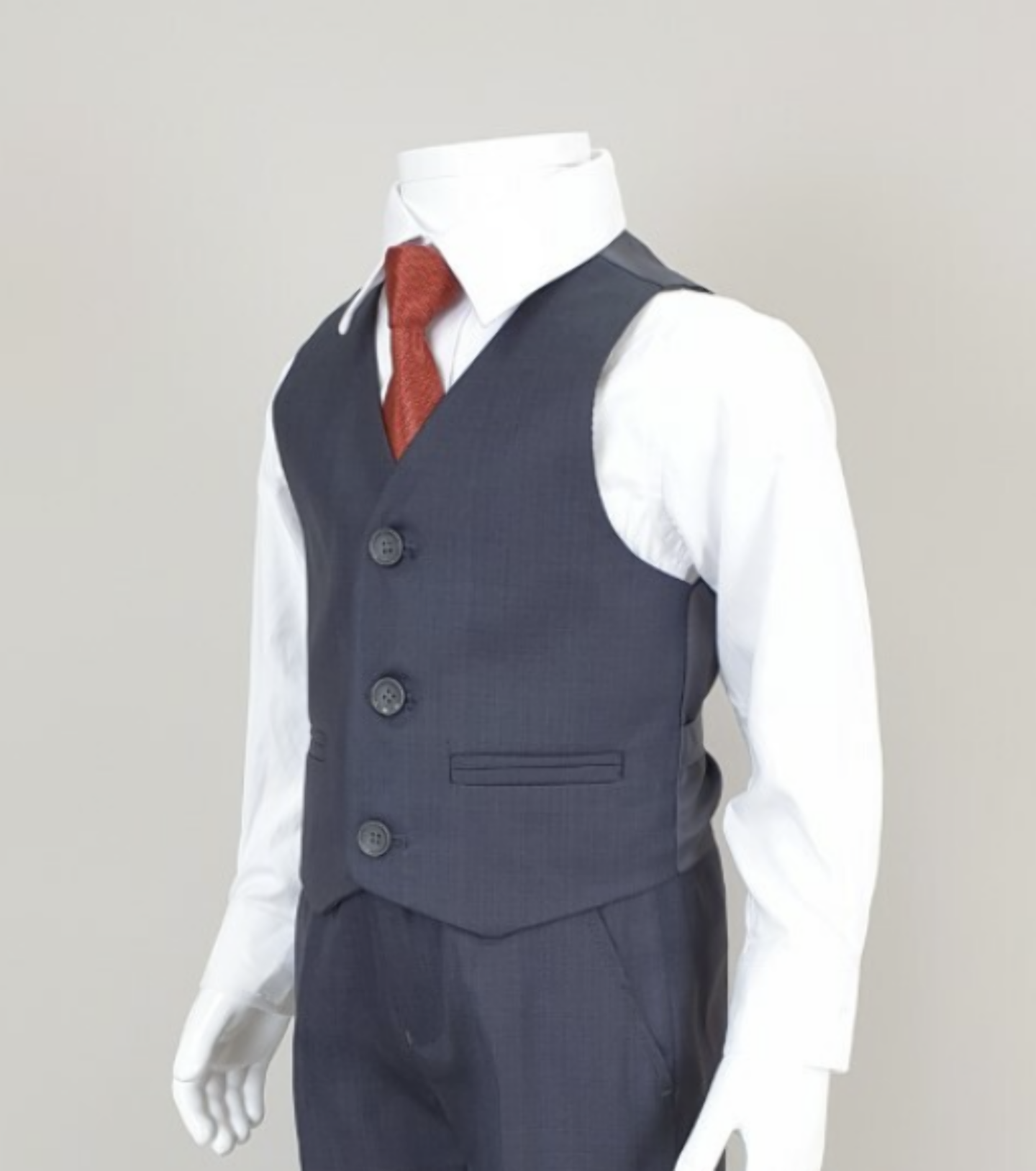 Charcoal Grey Waistcoat - Paul
