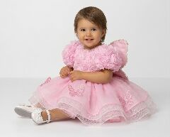 Rikka Pink Rosette Butterfly Wings Baby & Toddler Birthday Party Dress | Lucys