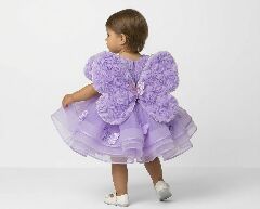 Rikka Lavender Rosette Butterfly Wings Baby & Toddler Fairy Party Dress | Lucys