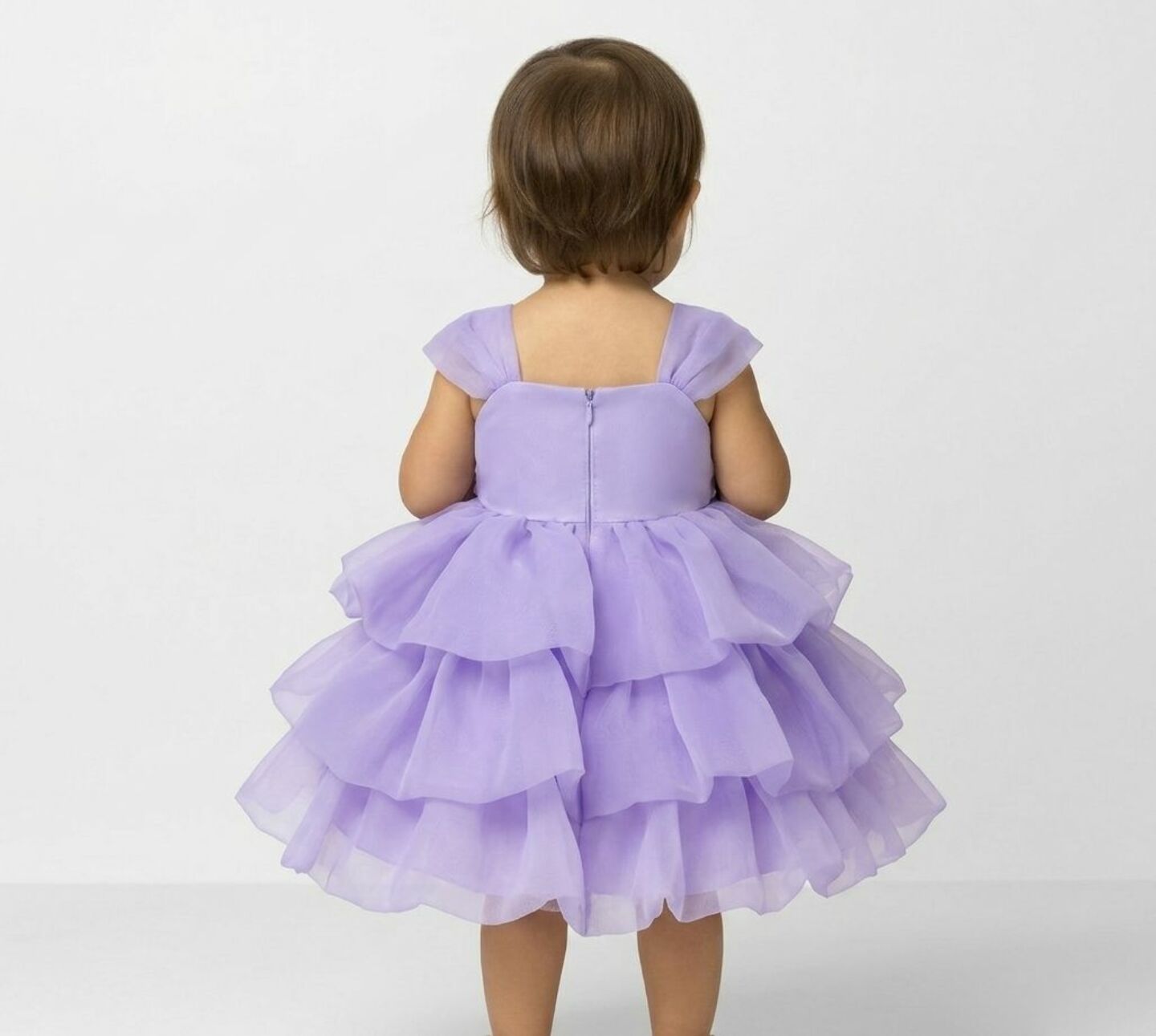 Georgina II Lavender Rosebud Bubble Tier Party Dress | Lucys