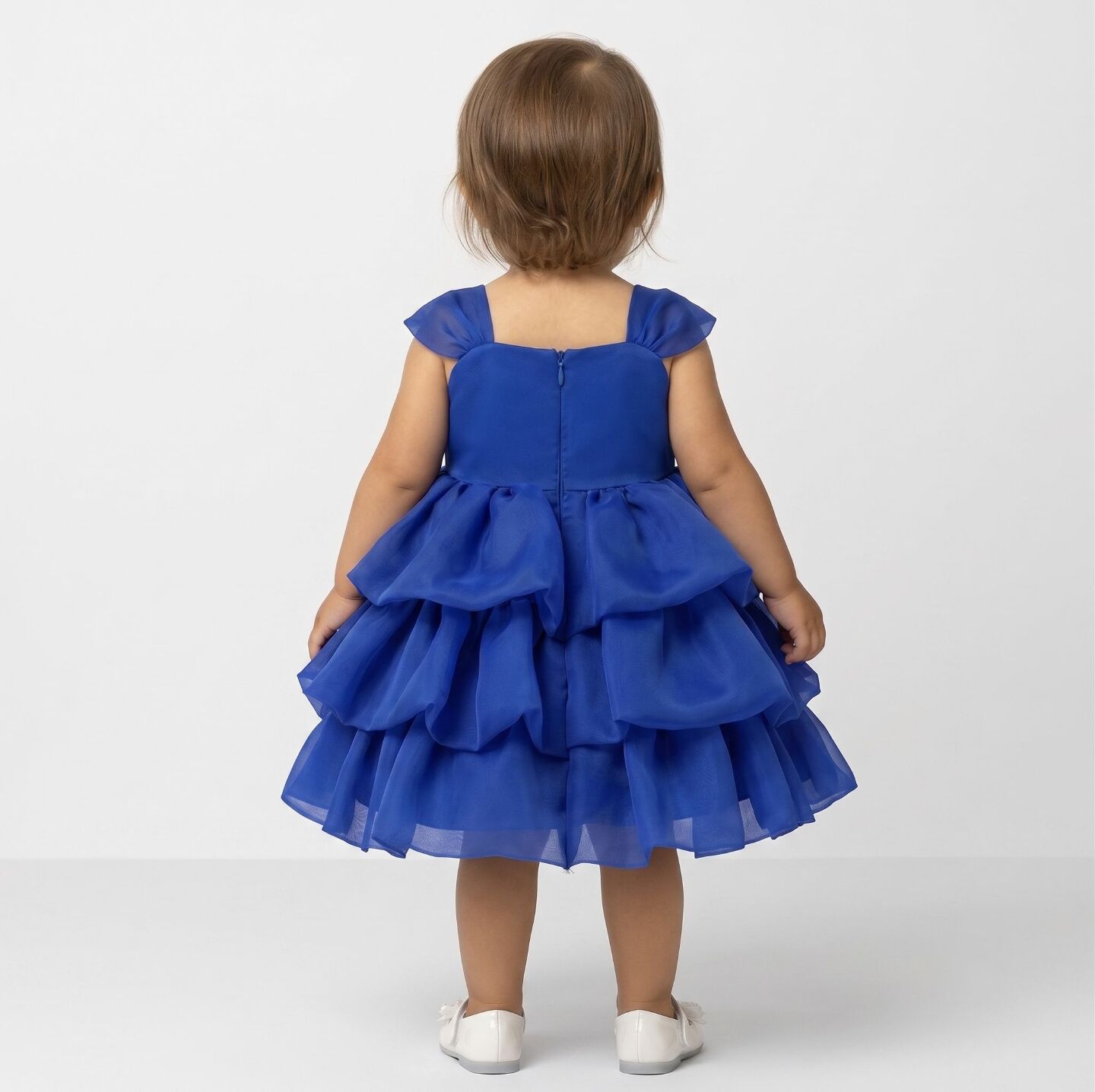 Georgina II Royal Blue Rosebud Bubble Tier Party Dress | Lucys