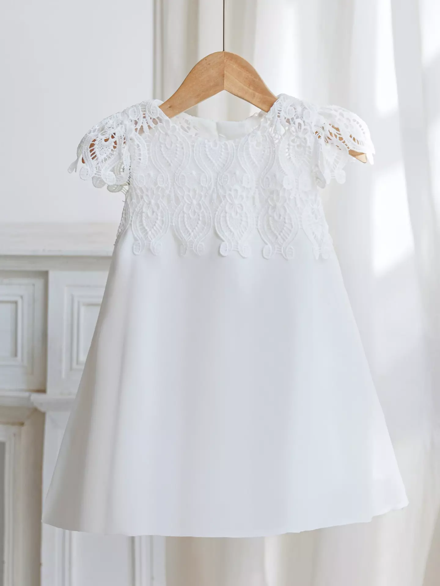 Taylor White Lace Flower Girl Dress - Girls Special Occasion Dress