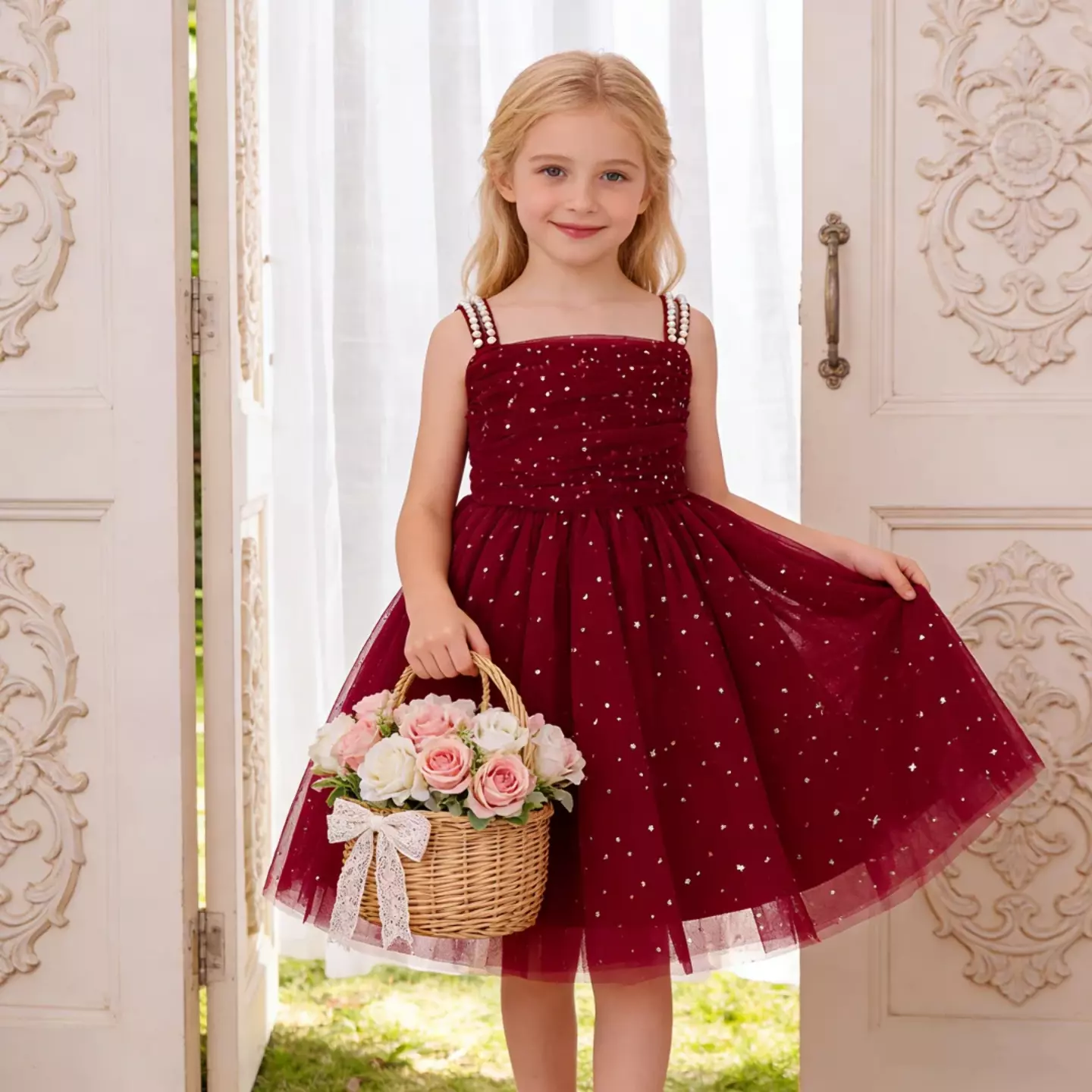 Dress - Madalana (Maroon)
