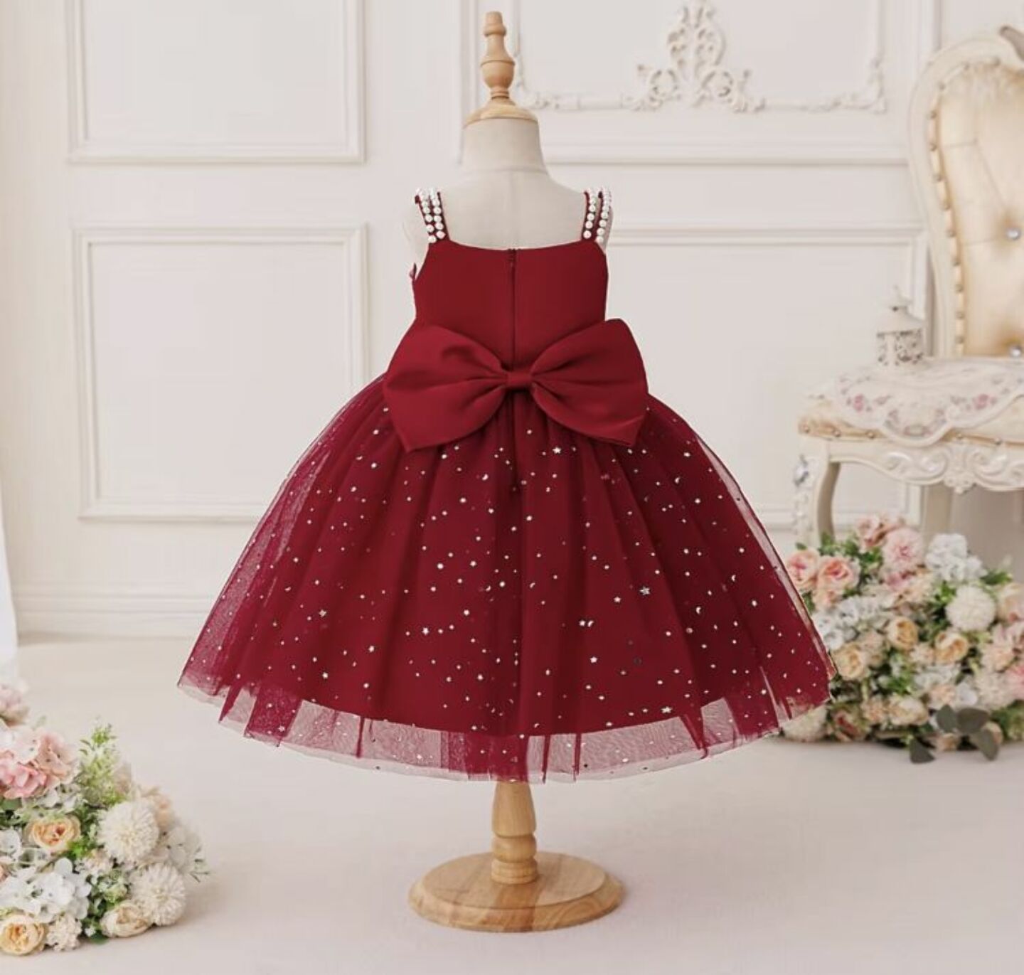 Dress - Madalana (Maroon)