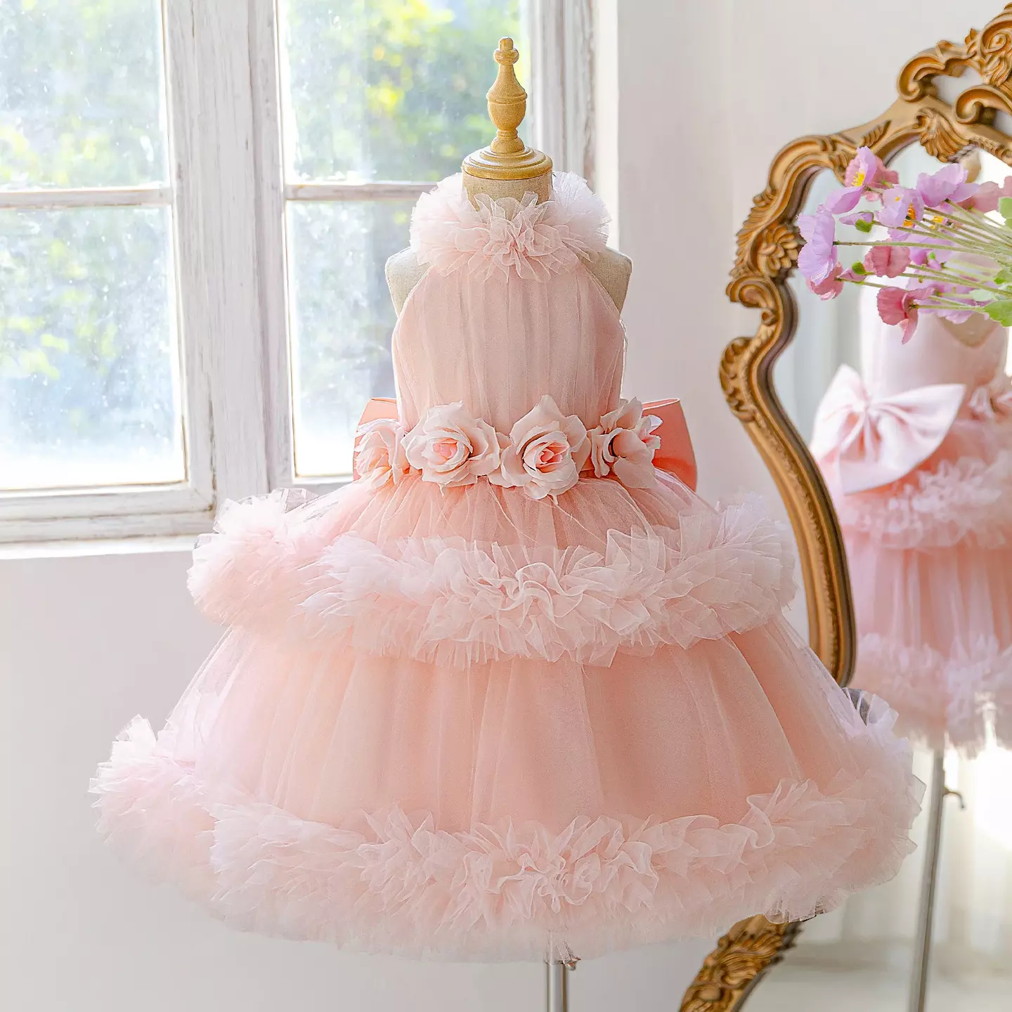 Dress - Kanta (Peach Pink)