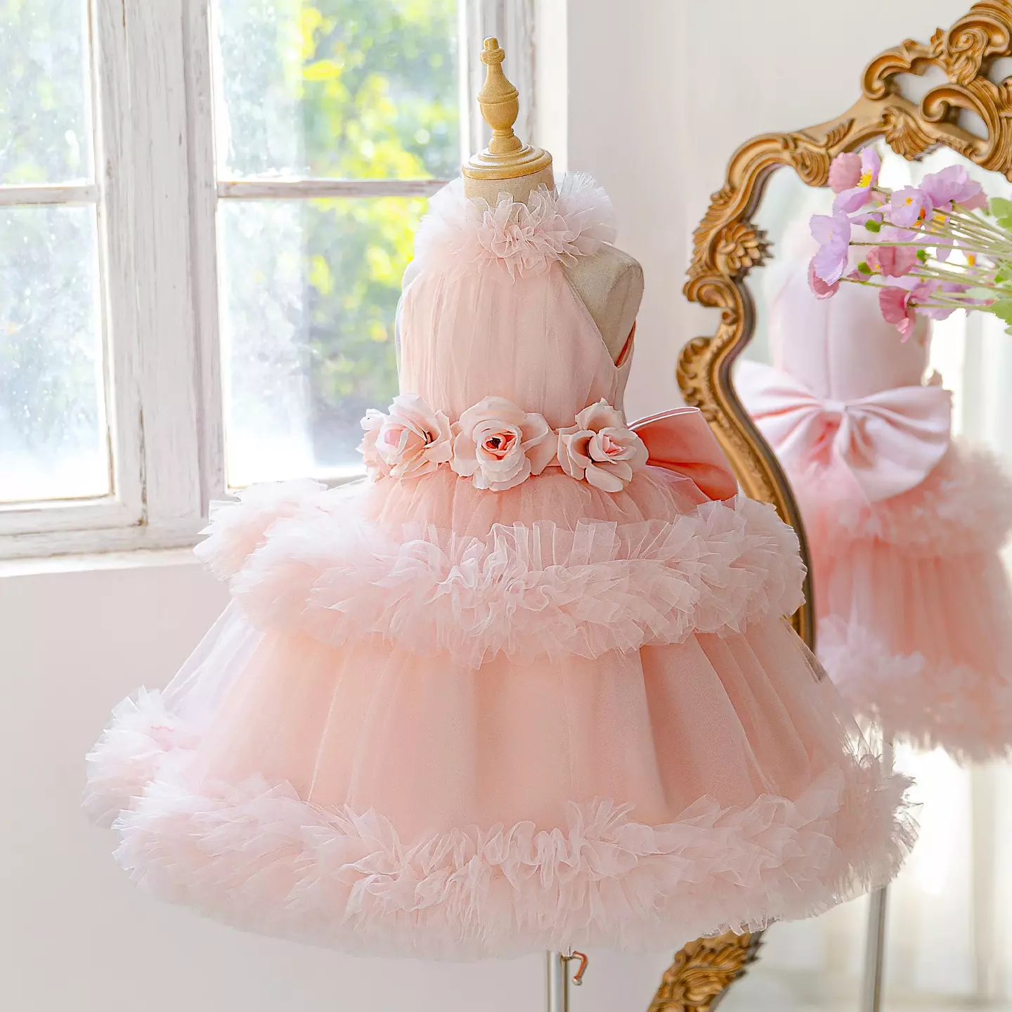 Dress - Kanta (Peach Pink)