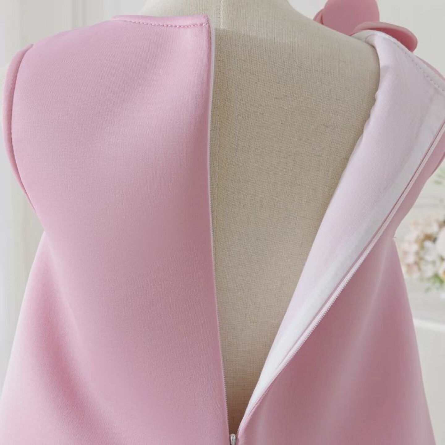 Elisa Pink 3D Petal Hem Party Dress for Girls