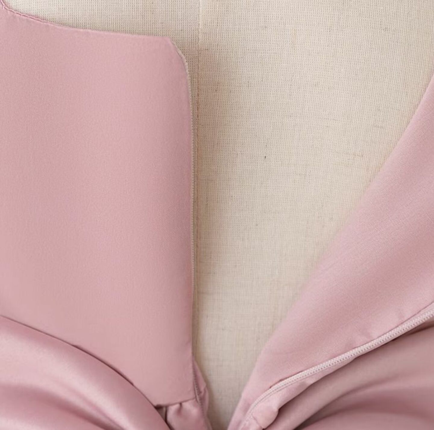 Bondi Dusty Pink Satin Bow Back Knee Length Dress for Girls