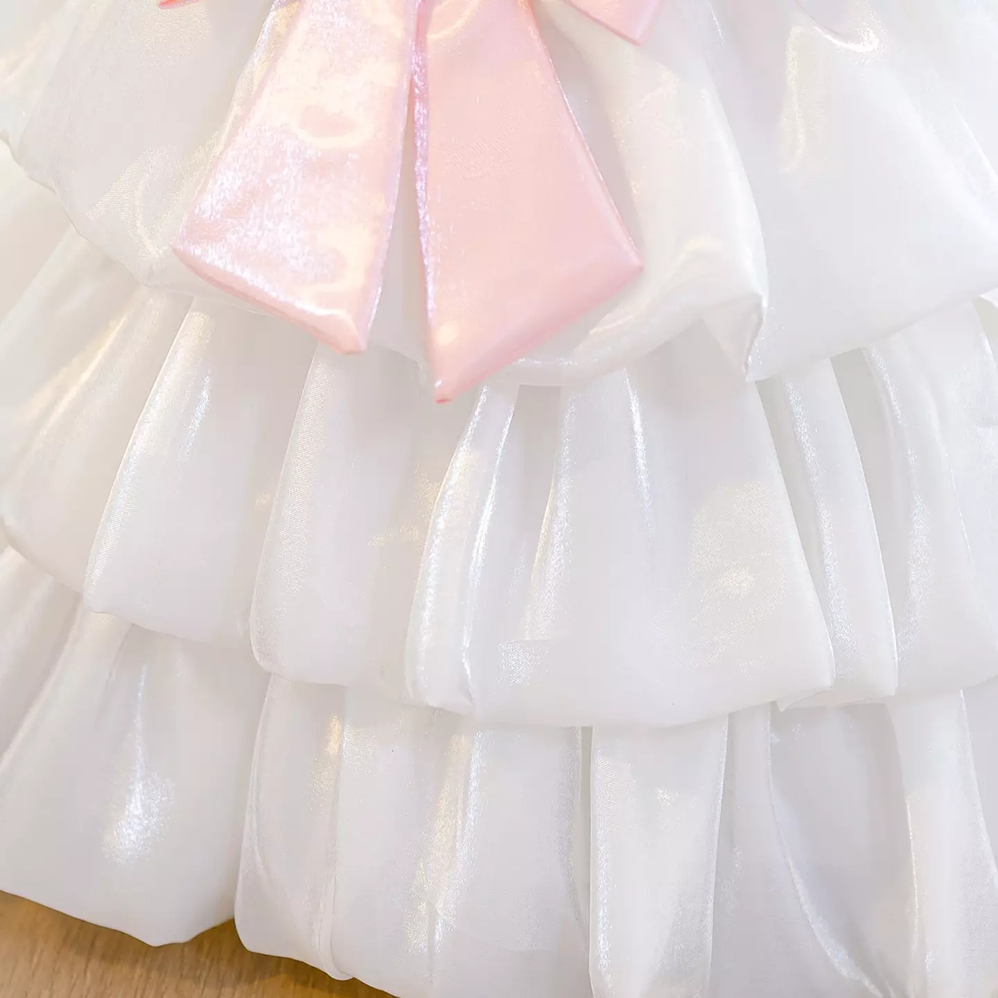 Sophie V White Tiered Baby Christening & Party Dress