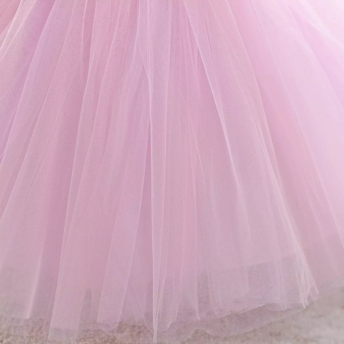 Nayeon White Lace Bodice Pink Tulle Baby Girls Party Dress | Lucys