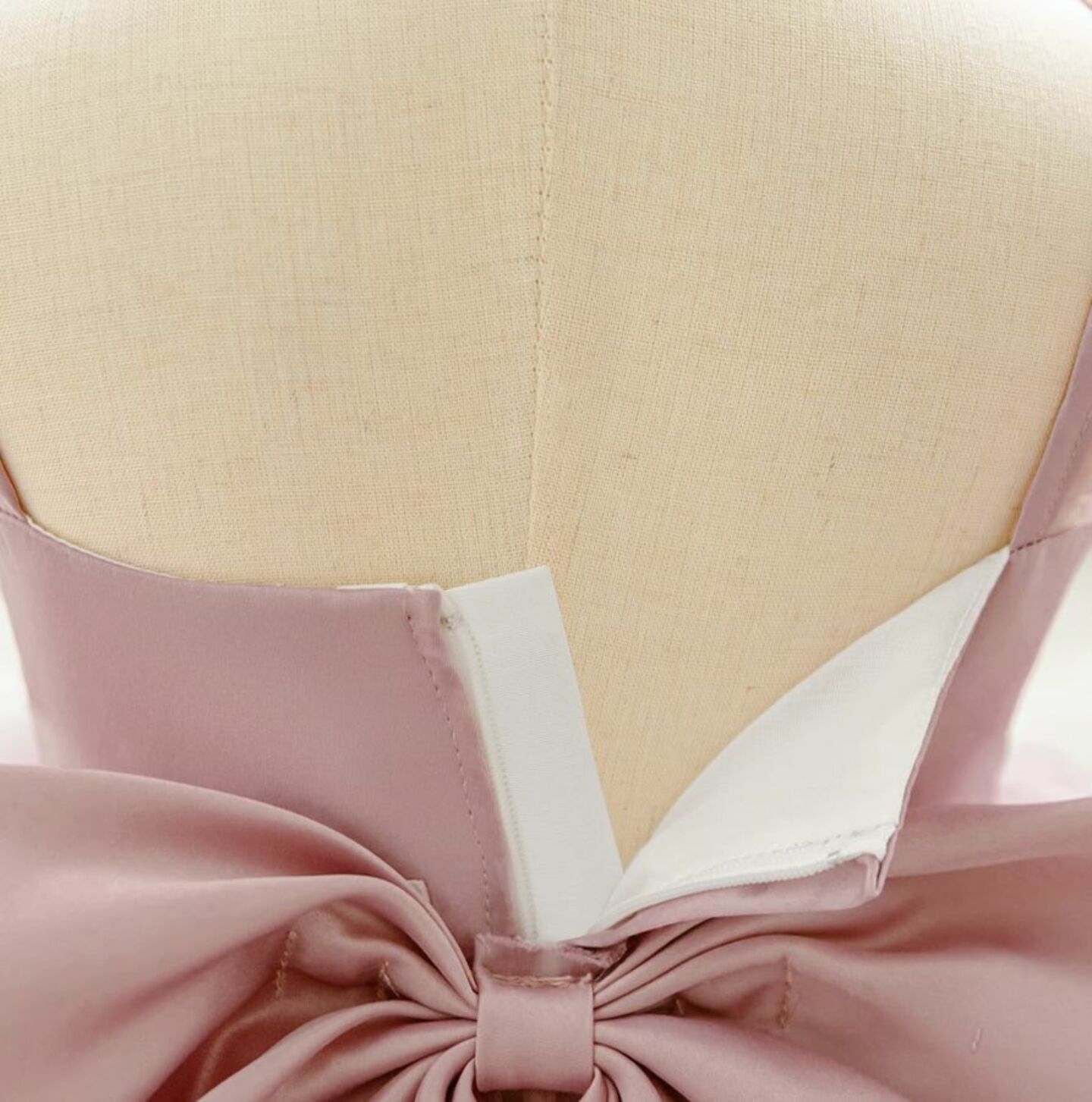 Lopez Dusty Pink Ruffled Tulle Baby Party Dress - Knee Length Birthday & Special Occasion Dress