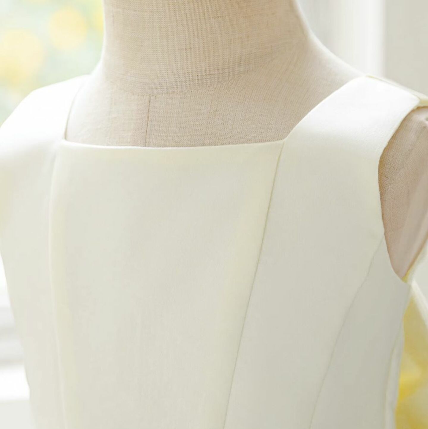 Kay II Ivory Satin Baby Christening & Flower Girl Dress