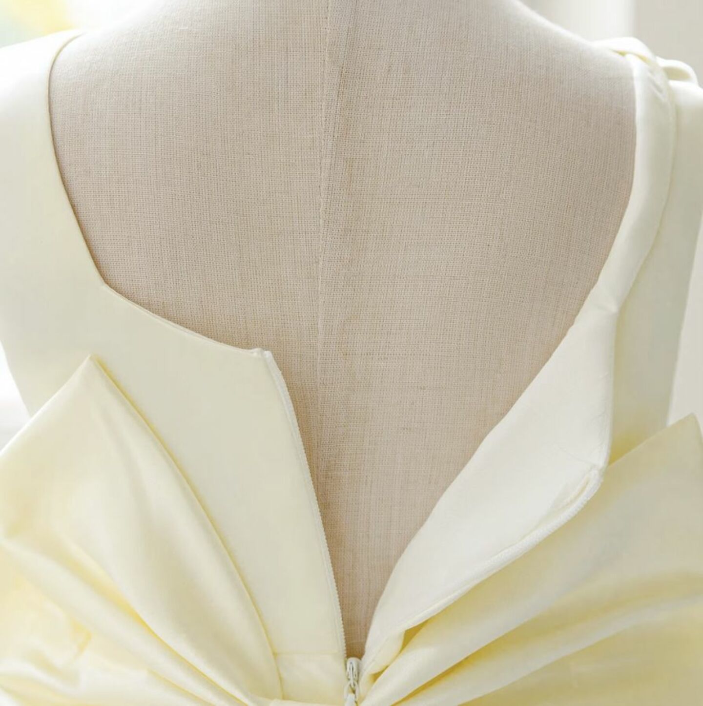 Kay II Ivory Satin Baby Christening & Flower Girl Dress
