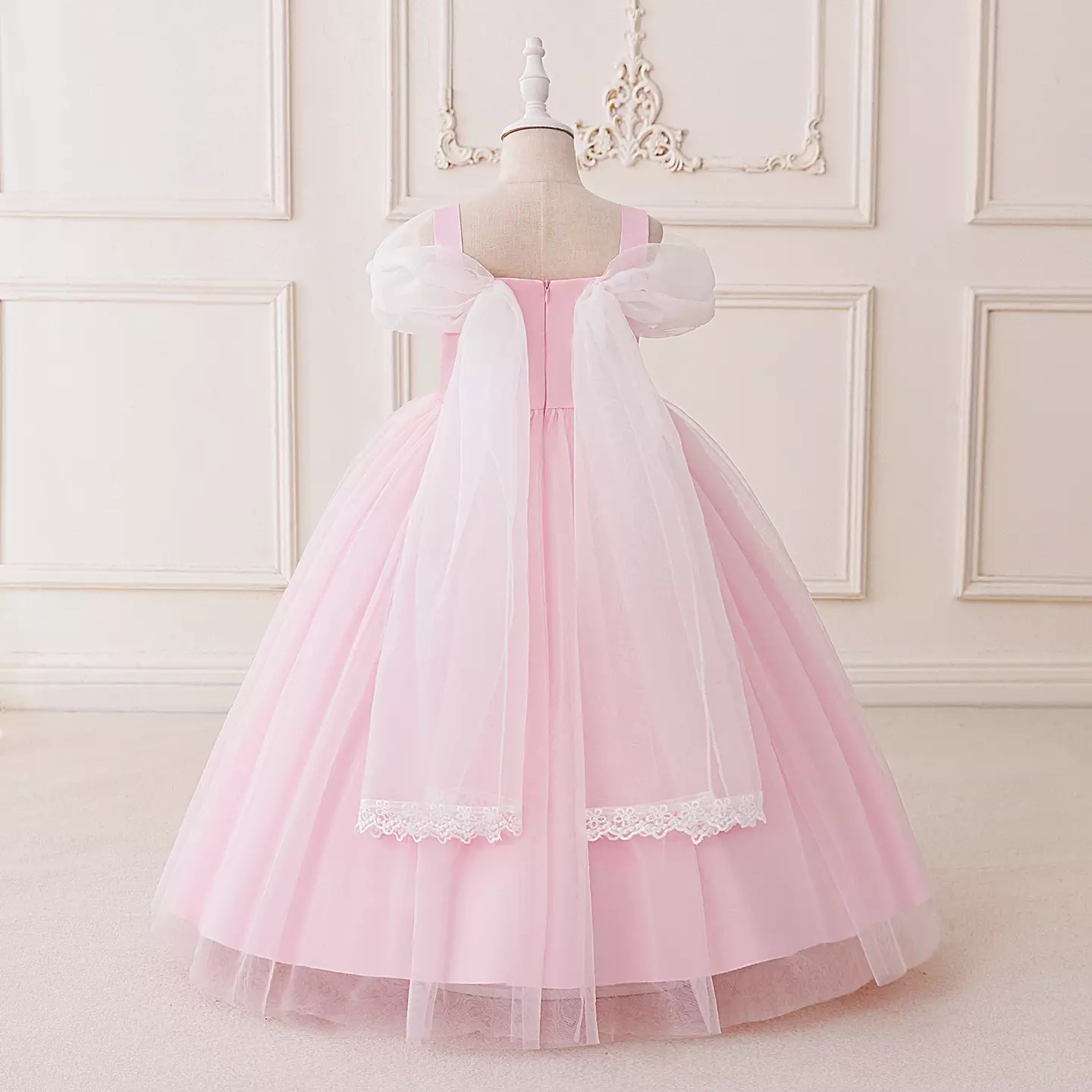 Giselle Pink Sequin Bodice Tulle Girls Party Dress | Lucys