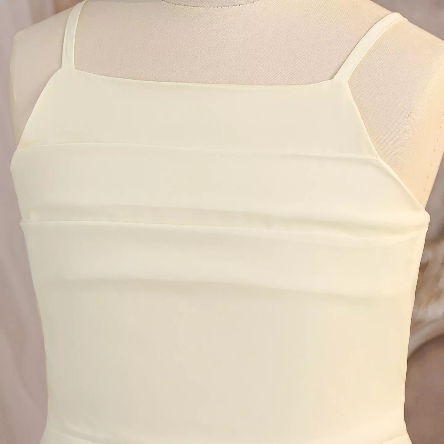 Lalisa II Ivory Sash Tie Girls Flower Girl Chiffon Dress | Lucys