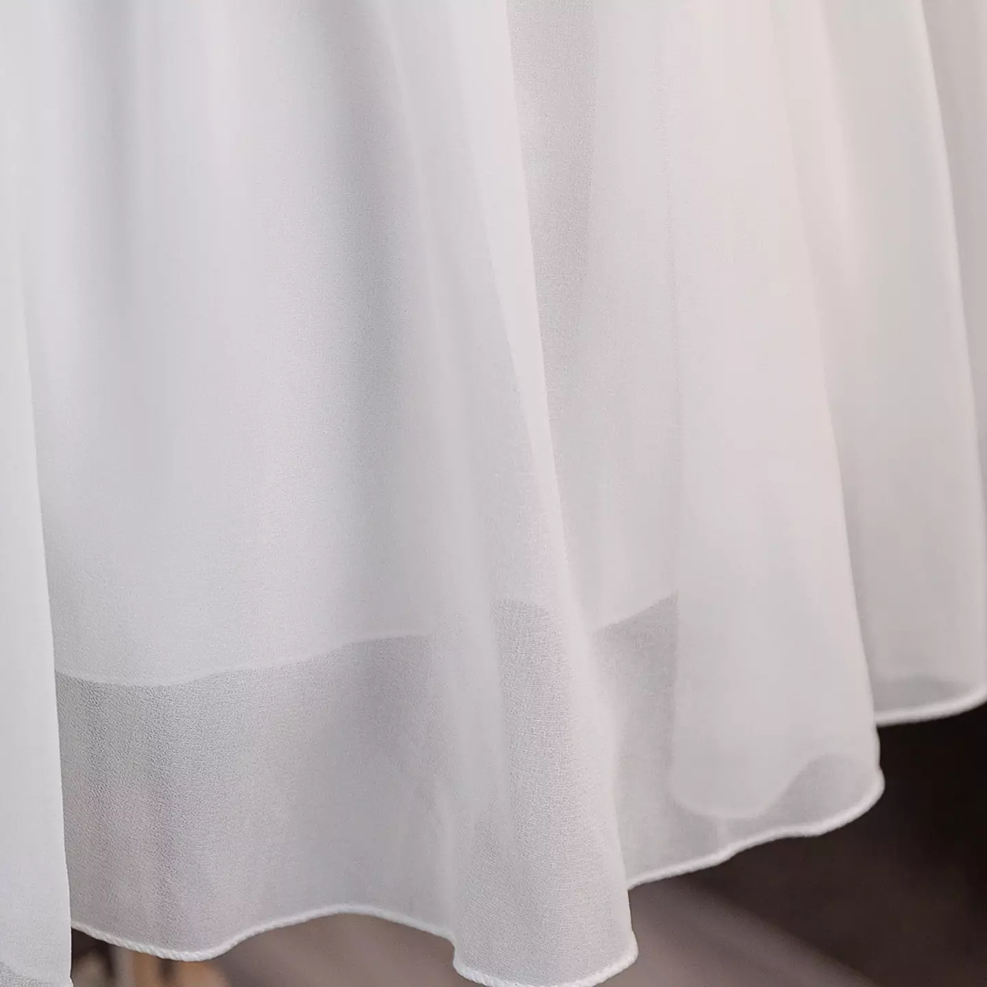 Belinda White Off-Shoulder Draped Sleeve Knee Length Girls Flower Girl Dress | Lucys