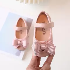 Baby & Toddler Girls Dusty Pink Bow Mary Jane Dress Shoes | Lucys 10427