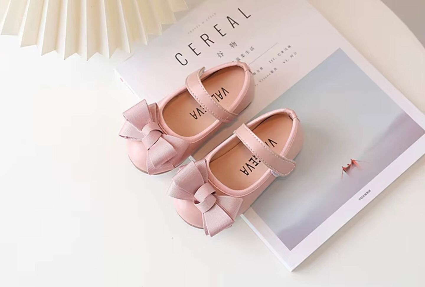 Baby & Toddler Girls Dusty Pink Bow Mary Jane Dress Shoes | Lucys 10427