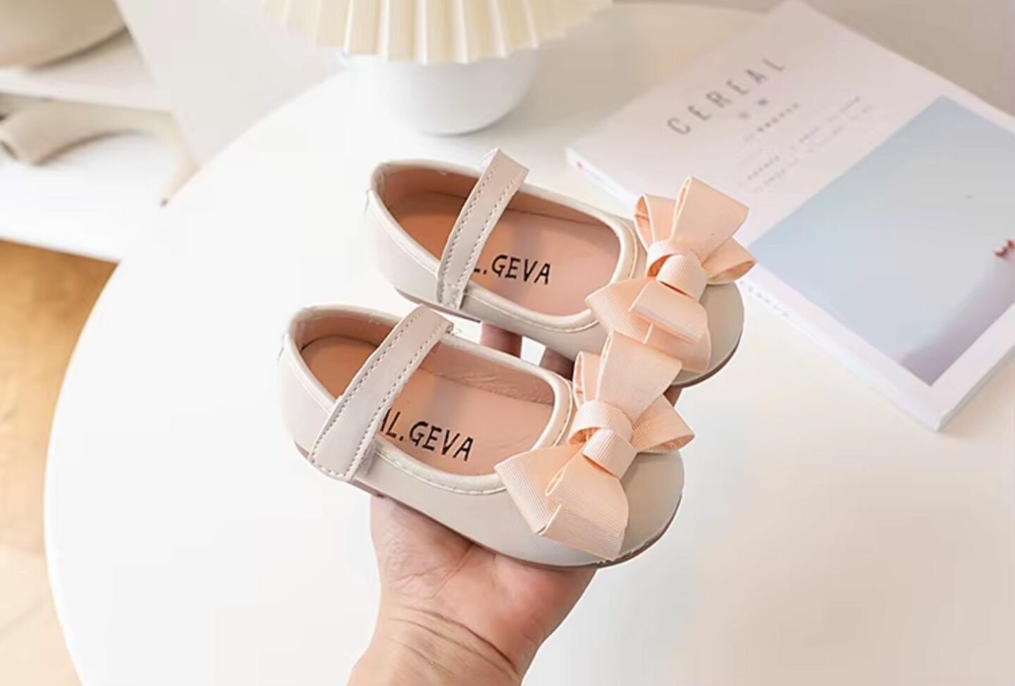 Baby & Toddler Girls Ivory Bow Mary Jane Dress Shoes | Lucys 10425