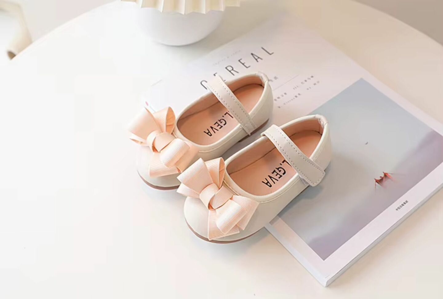 Baby & Toddler Girls Ivory Bow Mary Jane Dress Shoes | Lucys 10425