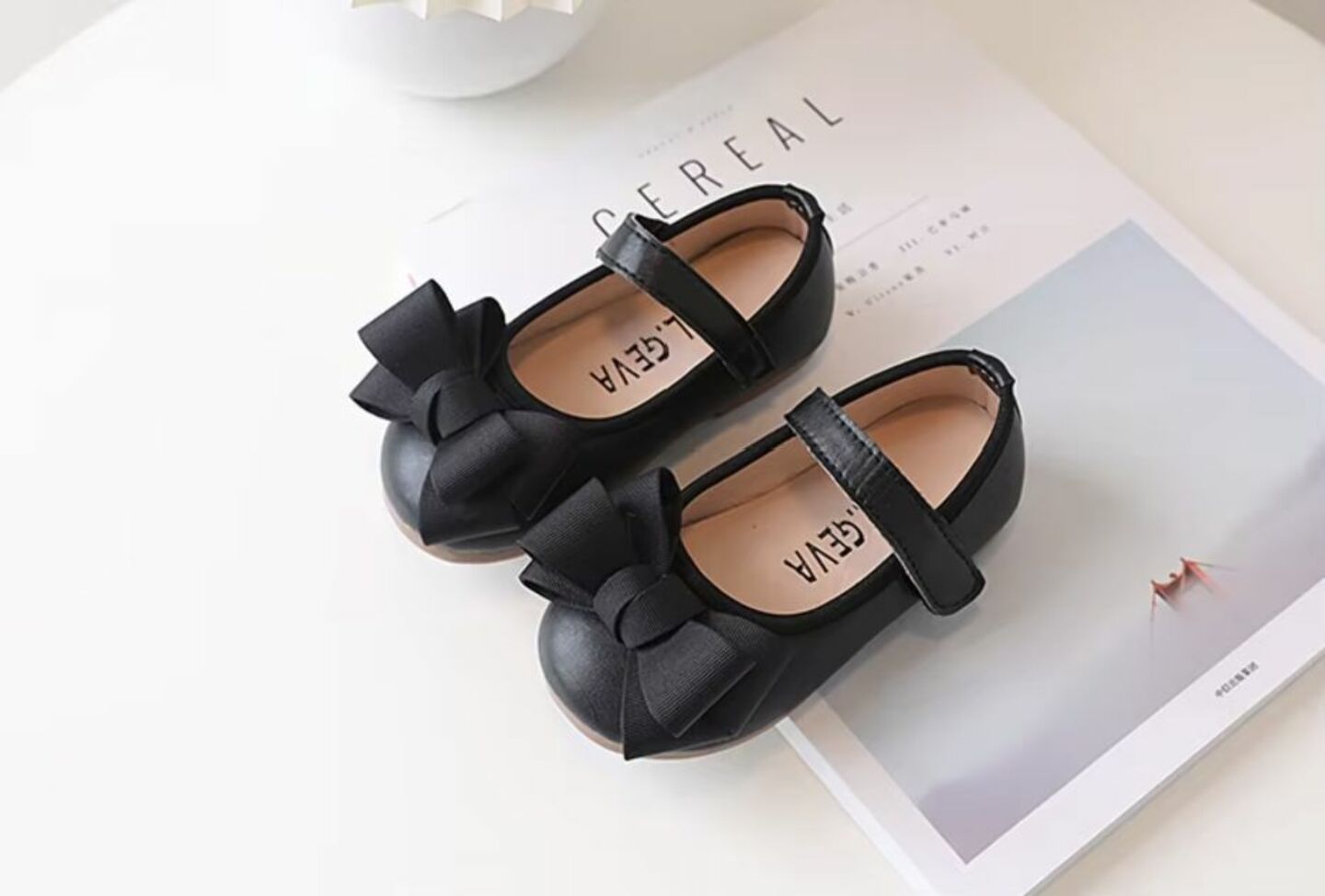 Baby & Toddler Girls Black Bow Mary Jane Dress Shoes | Lucys 10426
