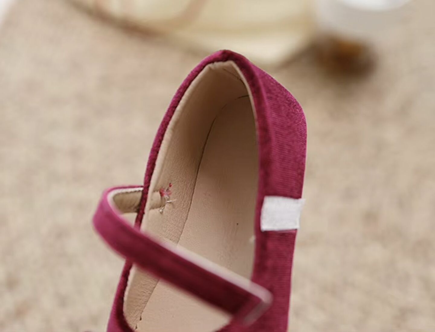 Baby, Toddler & Young Girls Maroon Velvet Bow Strap Dress Flats | Lucys 10648