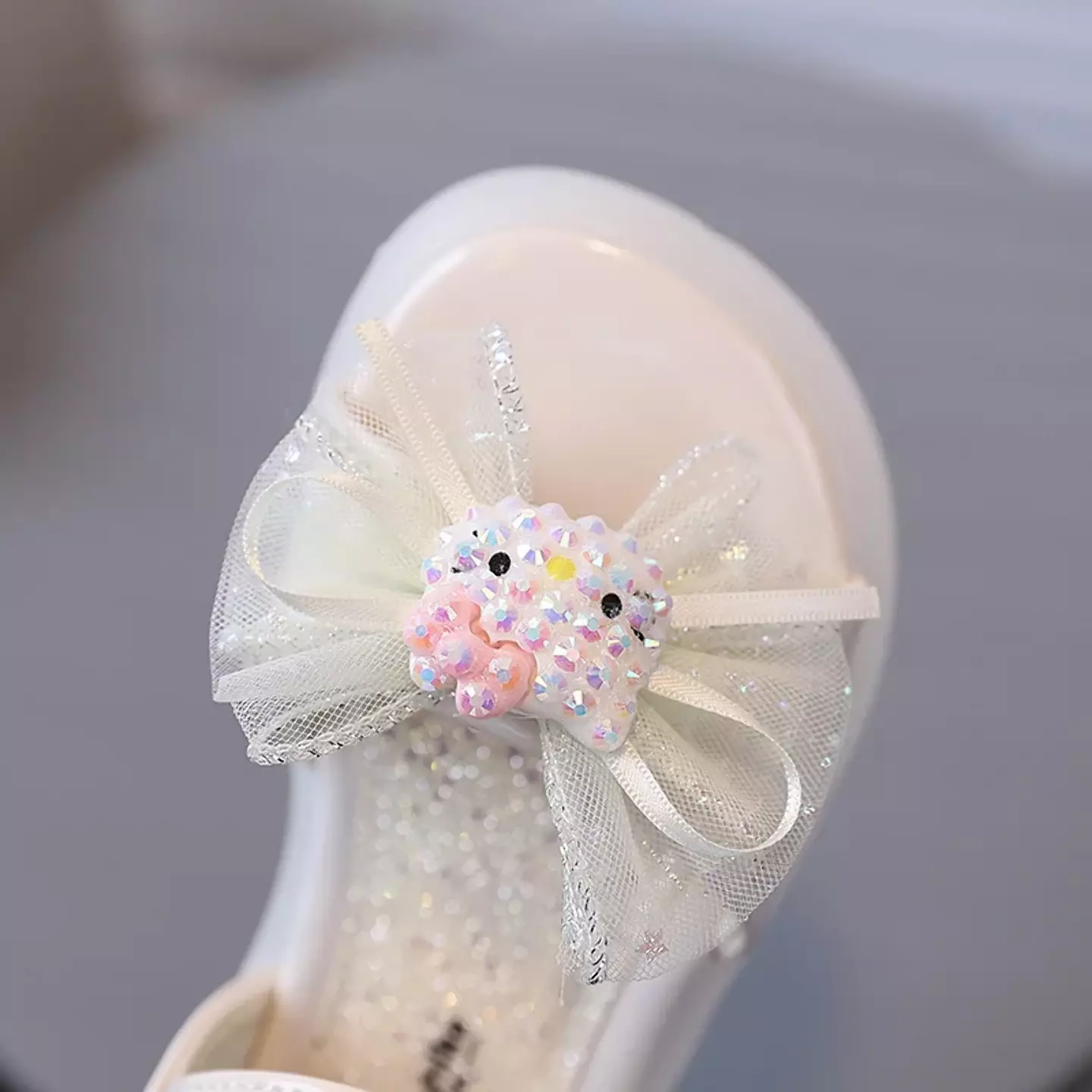 Baby, Toddler & Young Girls Ivory Ruffled Bow Beaded Platform Sandals | Lucys 11292